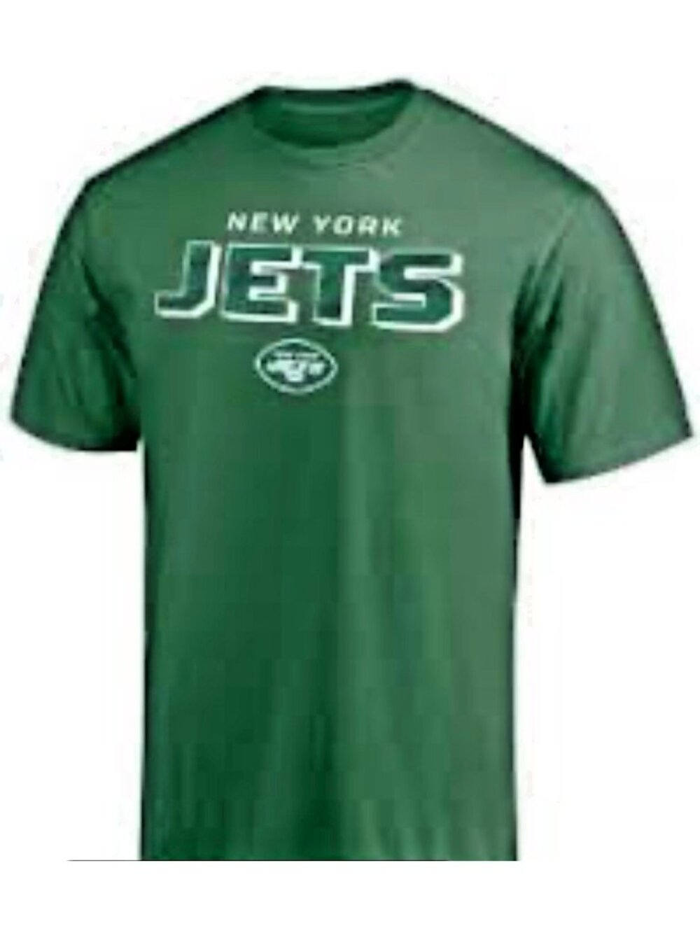 Mens New York Jets  XL Green Graphic T-Shirt S/S  Cotton NFL Team Apparel NWT